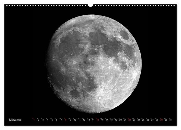 Produktbild: Sonne, Monde und Planeten (hochwertiger Premium Wandkalender 2026 DIN A2 quer), Kunstdruck in Hochglanz