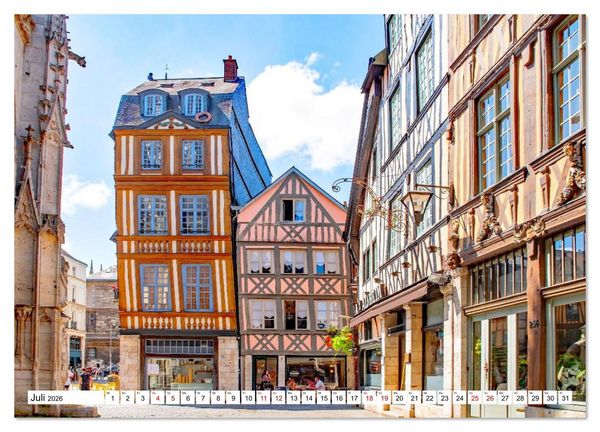 Produktbild: Rouen - ein traumhaftes Reiseziel (Wandkalender 2026 DIN A2 quer), CALVENDO Monatskalender