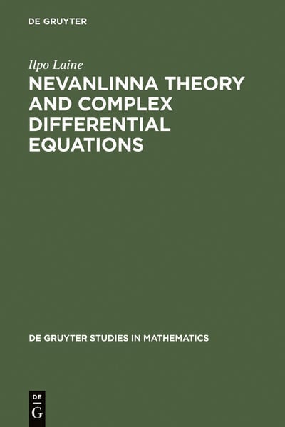 Produktbild: Nevanlinna Theory and Complex Differential Equations