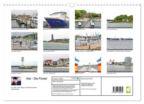 Produktbild: Kiel - Die F&ouml;rde! (Wandkalender 2026 DIN A3 quer), CALVENDO Monatskalender