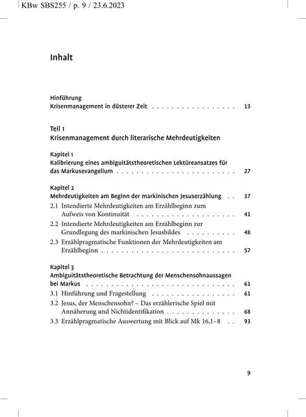 Produktbild: Krisenmanagement bei Markus SBS 255