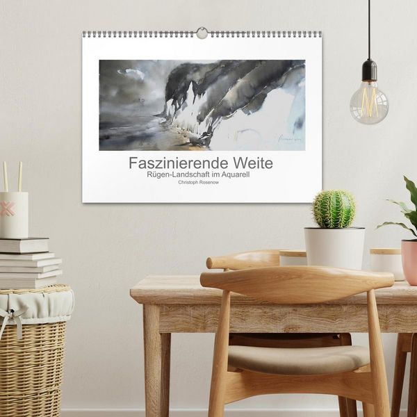 Produktbild: Faszinierende Weite. R&uuml;gen-Landschaft im Aquarell (Wandkalender 2026 DIN A3 quer), CALVENDO Monatskalender