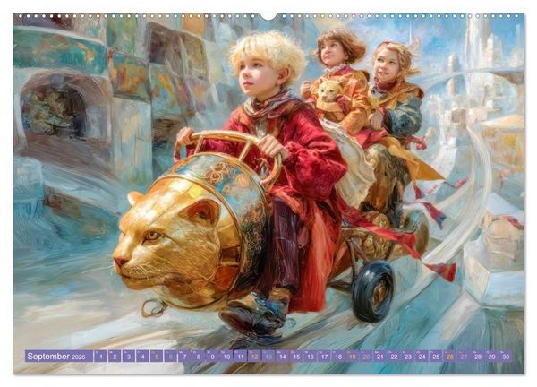 Produktbild: Kinderwelten - Realit&auml;t trifft Traum (Wandkalender 2026 DIN A2 quer), CALVENDO Monatskalender