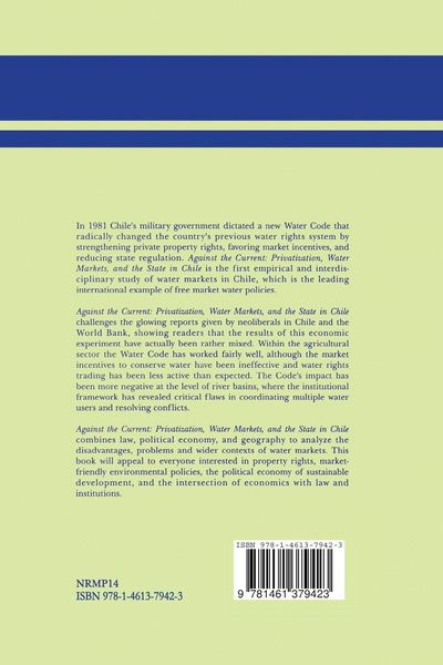 Produktbild: Against the Current: Privatization, Water Markets, and the State in Chile