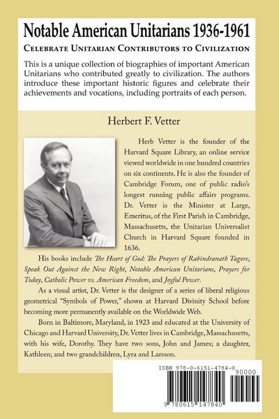 Produktbild: Notable American Unitarians 1936-1961