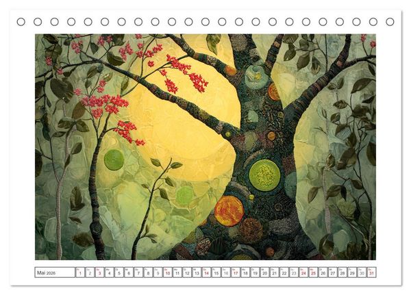 Produktbild: Waldsicht - Ein Lichterspiel (Tischkalender 2026 DIN A5 quer), CALVENDO Monatskalender