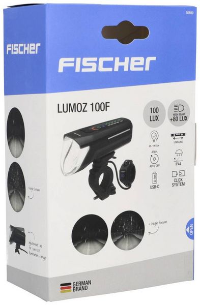 Produktbild: FISCHER FAHRRAD Fahrrad-Scheinwerfer LED batteriebetrieben Schwarz