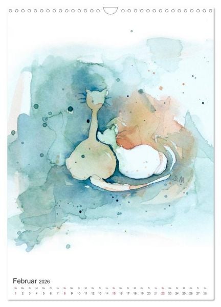 Produktbild: CATS - silent moments, besinnliche Momente (Wandkalender 2026 DIN A3 hoch), CALVENDO Monatskalender