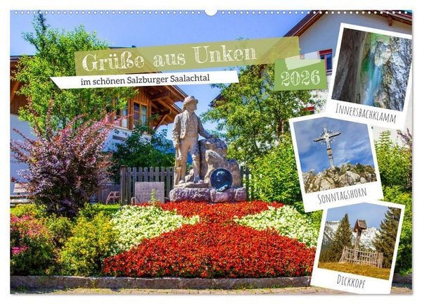 Produktbild: Gr&uuml;&szlig;e aus Unken (Wandkalender 2026 DIN A2 quer), CALVENDO Monatskalender
