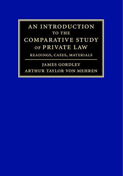 Produktbild: Introduction to the Comparative Study of Private Law