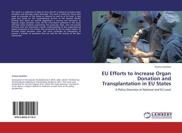 Produktbild: EU Efforts to Increase Organ Donation and Transplantation in EU States