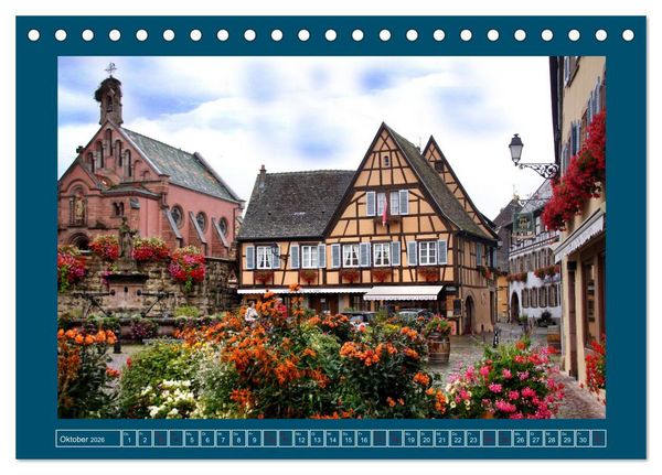 Produktbild: Faszinierendes Elsass (Tischkalender 2026 DIN A5 quer), CALVENDO Monatskalender