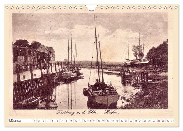 Produktbild: Gru&szlig; aus Freiburg an der Elbe (Wandkalender 2026 DIN A4 quer), CALVENDO Monatskalender