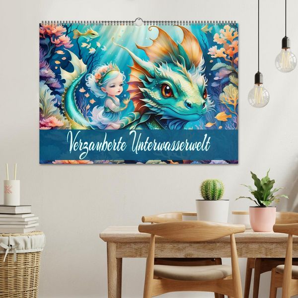 Produktbild: Verzauberte Unterwasserwelt (Wandkalender 2026 DIN A2 quer), CALVENDO Monatskalender