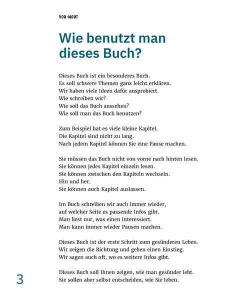 Produktbild: Gesund leben in einfacher Sprache