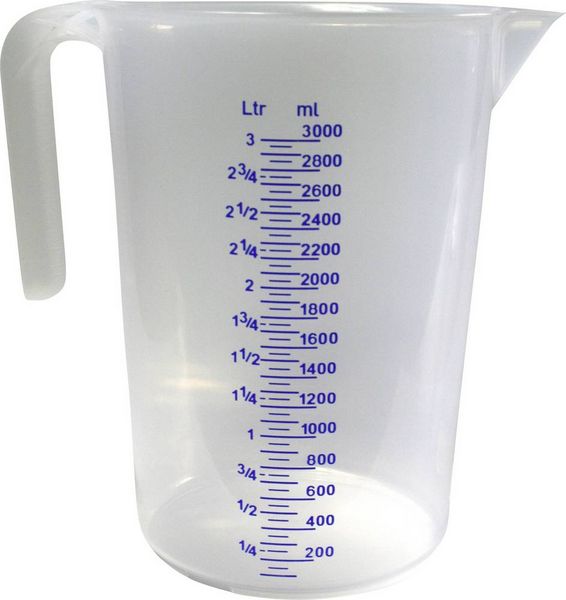 Produktbild: Messbecher 3l Polyethylen