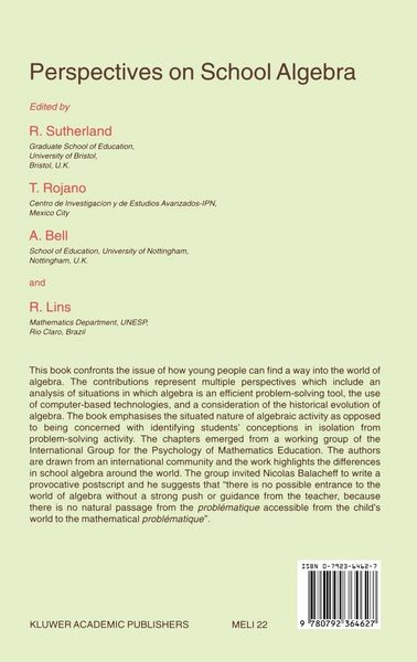 Produktbild: Perspectives on School Algebra