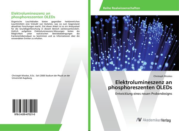 Produktbild: Elektrolumineszenz an phosphoreszenten OLEDs