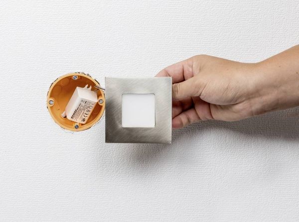 Produktbild: Heitronic 27693 LED-Einbauleuchte LED LED fest eingebaut 2W Edelstahl (geb&uuml;rstet)