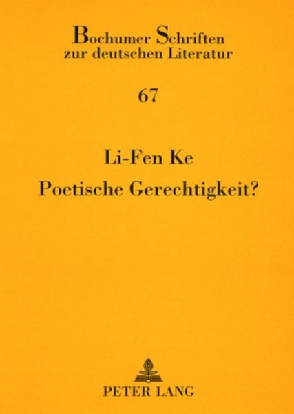 Produktbild: Poetische Gerechtigkeit?