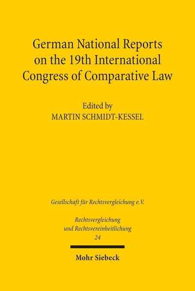 Produktbild: German National Reports on the 19th International Congress of Comparative Law