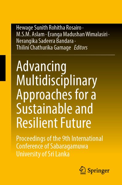 Produktbild: Advancing Multidisciplinary Approaches for a Sustainable and Resilient Future