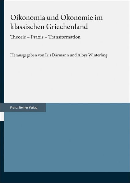 Produktbild: Oikonomia und &Ouml;konomie im klassischen Griechenland