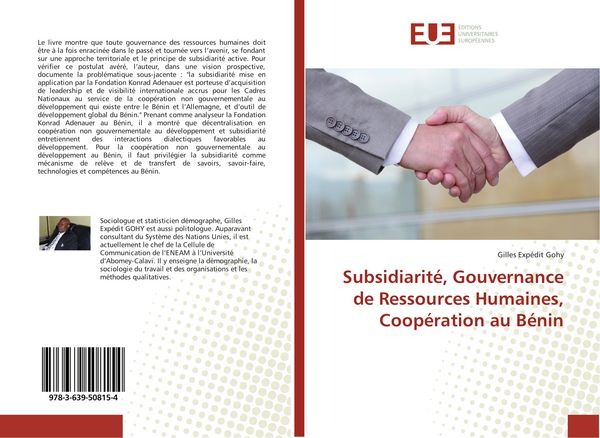 Produktbild: Subsidiarit&eacute;, Gouvernance de Ressources Humaines, Coop&eacute;ration au B&eacute;nin