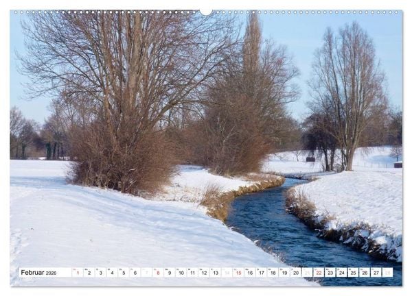 Produktbild: B&auml;che, Fl&uuml;sse, Seen - Wasser in der Eifel (hochwertiger Premium Wandkalender 2026 DIN A2 quer), Kunstdruck in Hochglanz