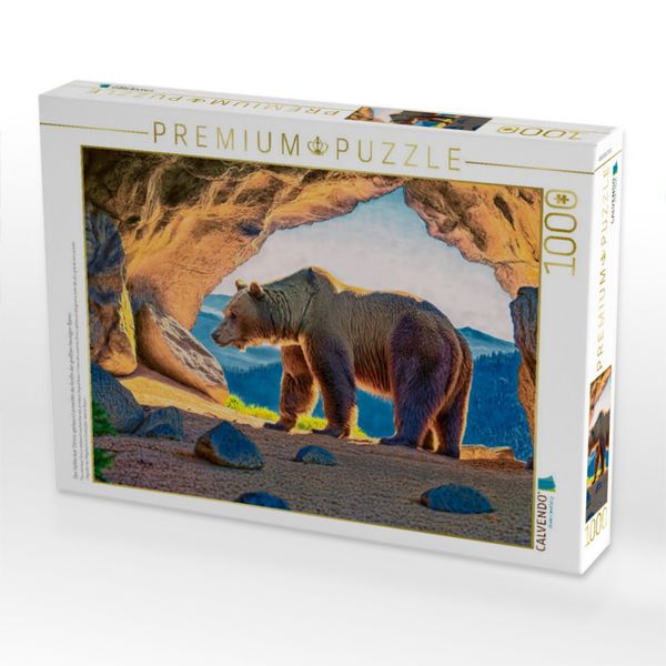 Produktbild: CALVENDO Puzzle Der H&ouml;hlenb&auml;r (Ursus spelaeus) erreichte die Gr&ouml;&szlig;e der gr&ouml;&szlig;ten heutigen B&auml;ren. | 1000 Teile Lege-Gr&ouml;&szlig;e 64x48cm Foto-Puzzle f&uuml;r gl&uuml;ckli