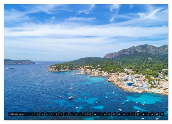 Produktbild: Mallorca - einzigartige Luftbildaufnahmen (Tischkalender 2026 DIN A5 quer), CALVENDO Monatskalender