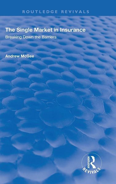 Produktbild: The Single Market in Insurance