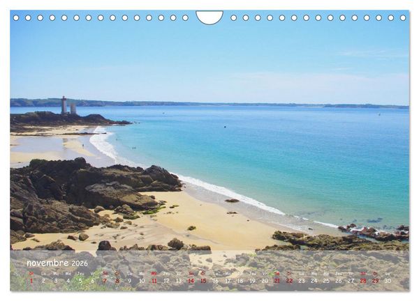 Produktbild: BRETAGNE La beaut&eacute; du Finist&egrave;re (Calendrier mural 2026 DIN A4 vertical), CALVENDO calendrier mensuel