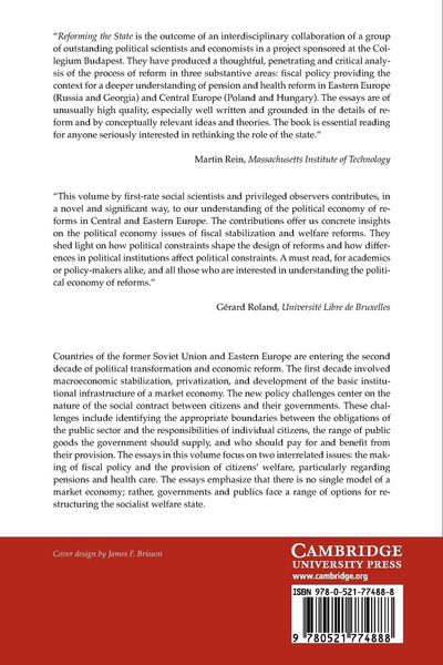 Produktbild: Reforming the State