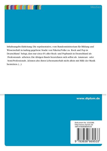 Produktbild: Zwischen Traum und Wirklichkeit - Professionalisierung von Rock- und Popbands