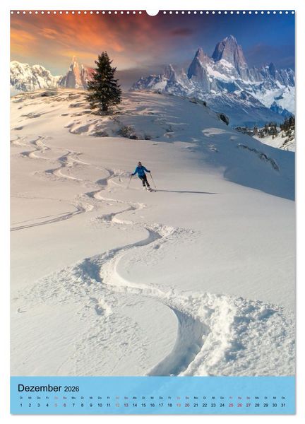 Produktbild: Endlich wieder Skifahren (Wandkalender 2026 DIN A2 hoch), CALVENDO Monatskalender