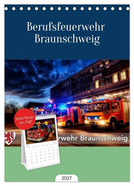 Produktbild: Tischplaner 2027 - Berufsfeuerwehr Braunschweig (A5 Tischkalender zum Aufstellen) CALVENDO