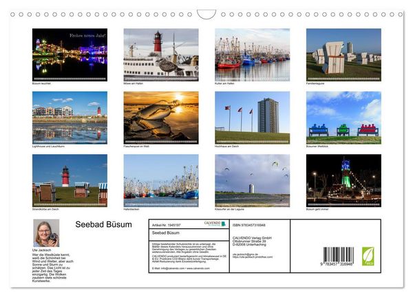 Produktbild: Seebad B&uuml;sum (Wandkalender 2026 DIN A3 quer), CALVENDO Monatskalender