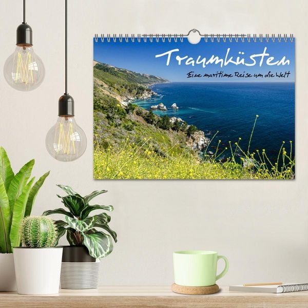 Produktbild: Traumk&uuml;sten: Eine Maritime Reise um die Welt (Wandkalender 2026 DIN A4 quer), CALVENDO Monatskalender