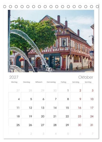 Produktbild: Tischplaner 2027 - Seligenstadt - Die Stadt mit Geschichte und Flair (A5 Tischkalender zum Aufstellen) CALVENDO