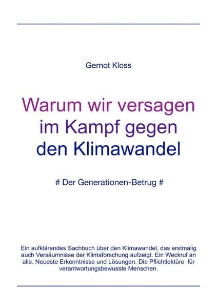 Produktbild: Warum wir versagen im Kampf gegen den Klimawandel.