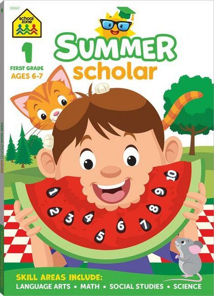 Produktbild: School Zone First Grade Summer Scholar Workbook
