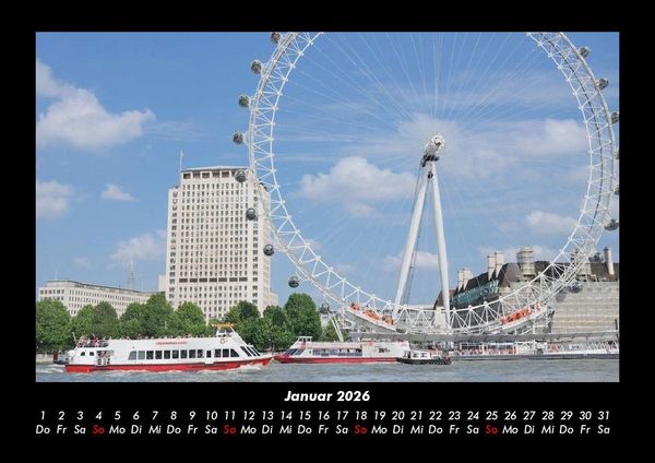 Produktbild: London 2026 Fotokalender DIN A3