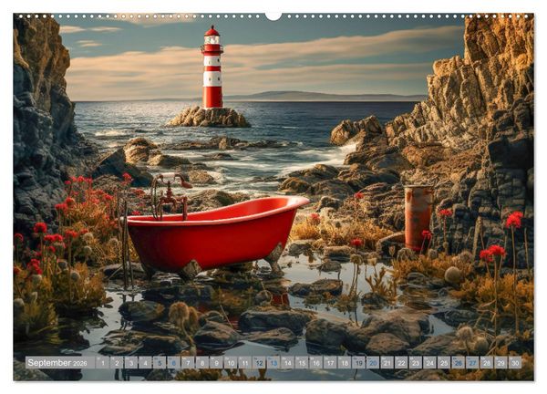 Produktbild: Wannenidylle (hochwertiger Premium Wandkalender 2026 DIN A2 quer), Kunstdruck in Hochglanz