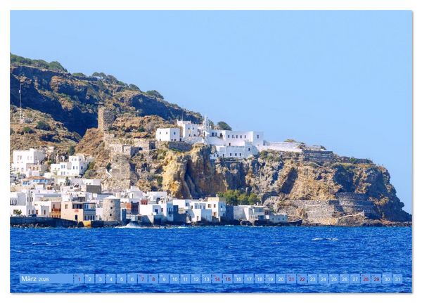 Produktbild: Nisyros. Zauberhafte griechische Vulkaninsel (Tischkalender 2026 DIN A5 quer), CALVENDO Monatskalender