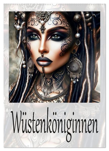 Wüstenköniginnen (Wandkalender 2026 DIN A2 hoch), CALVENDO Monatskalender