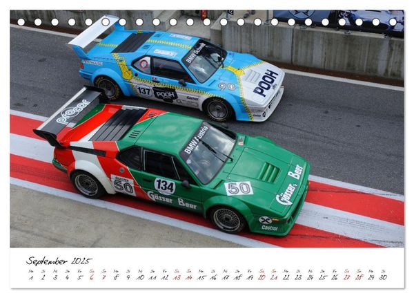 Produktbild: BMW M1 Procar (Tischkalender 2025 DIN A5 quer), CALVENDO Monatskalender
