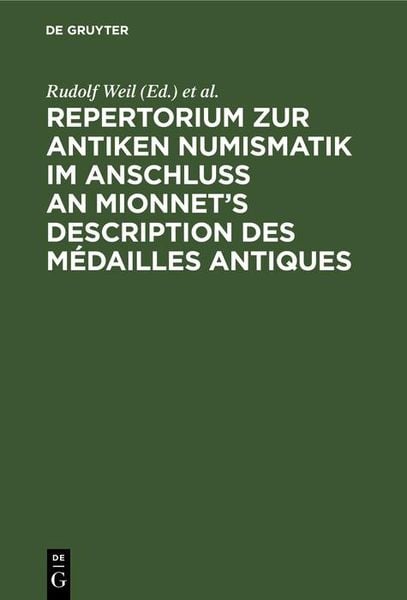 Produktbild: Repertorium zur antiken Numismatik im Anschlu&szlig; an Mionnet's Description des m&eacute;dailles antiques