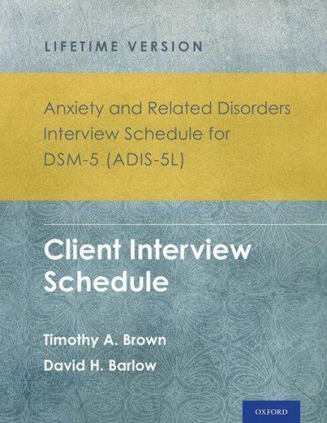 Produktbild: Anxiety and Related Disorders Interview Schedule for Dsm-5(r) (Adis-5l) - Lifetime Version