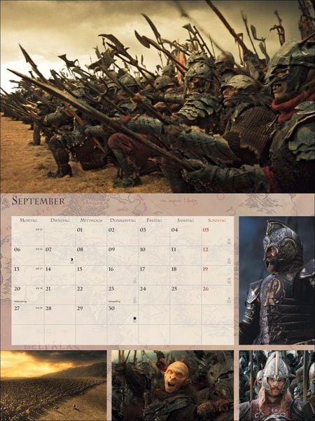 Produktbild: Der Herr der Ringe Broschur XL Kalender 2027